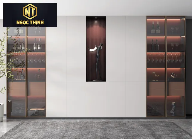 TỦ RƯỢU NGỌC THỊNH GỖ TỰ NHIÊN SANG TRỌNG